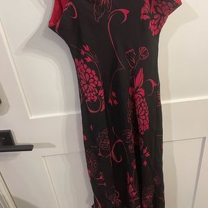 Red & black summer dress size 4